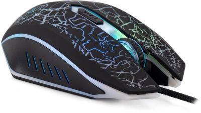 Мышь Оклик 896G черный оптическая 12800dpi USB для ноутбука 5but (1431690)