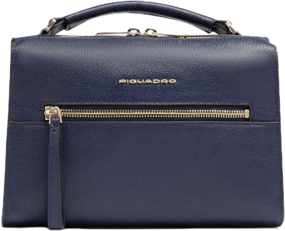 Сумка женская Piquadro Patricia BD6954W140/BLU темно-синяя натур.кожа