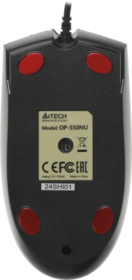 Мышь A4Tech V-Track Padless OP-550NU черный оптическая 1200dpi USB 3but