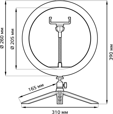 Осветитель Gauss Ring Light RL002