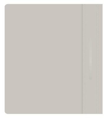 Папка-скоросшиватель Бюрократ Люкс -PSL20A5GREY A5 прозрач.верх.лист пластик серый 0.14/0.18