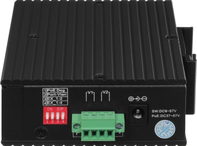 Коммутатор Digma DSP404F-1F-200 (L2) 5x100Мбит/с 4PoE 4PoE+ 1PoE++ 200W неуправляемый