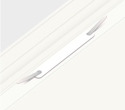 Папка-скоросшиватель Бюрократ -PS20WH A4 прозрач.верх.лист пластик белый 0.12/0.16