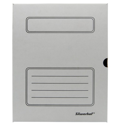 Короб архивный Silwerhof КА-150БЕЛЫЙ микрогофрокартон корешок 150мм 260x325x150мм белый