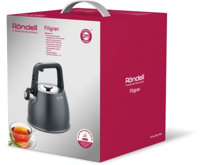 Чайник металлический Rondell Filigran RDS-1950 2.7л. серый