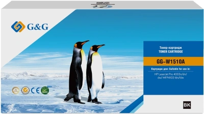 Картридж лазерный G&G GG-W1510A W1510A черный (3050стр.) для HP LJ Pro 4003n/dn/dw/MFP4103 fdn/fdw с чипом