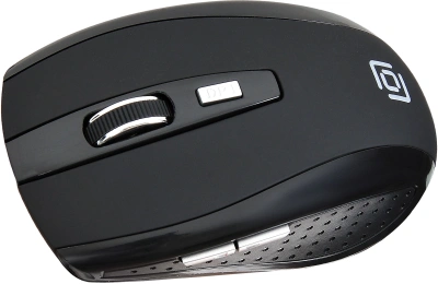 Мышь Оклик 455MW черный оптическая 1600dpi беспров. USB для ноутбука 6but (945818)