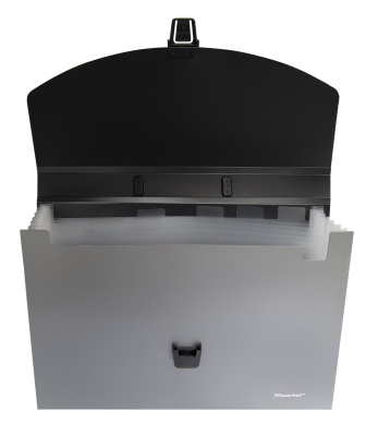 Портфель Silwerhof Гальвано 322716-01 6 отдел. A4 пластик серебристый металлик