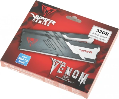 Память DDR5 2x16GB 7000MHz Patriot PVV532G700C32K Viper Venom RTL Gaming PC5-56000 CL32 DIMM UDIMM 288-pin 1.45В kit с радиатором Ret