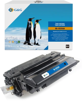 Картридж лазерный G&G GG-CE255A черный (6000стр.) для HP LJ Enterprise MFP M525c/P3015n/LJ Pro M521dn MFP/M521dw MFP