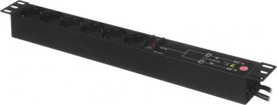 АВР Elemy ATS-1602 1U 19" ввод:2xIEC C14 выход:6xSchuko8A черный