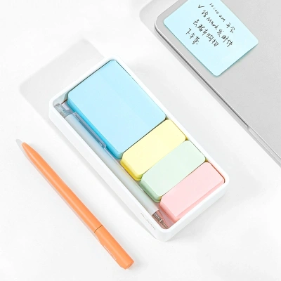 Блок для записей бумажный Deli Nusign ENS116 150лист. пастель белый 4цв.в упак. (упак.:4шт)