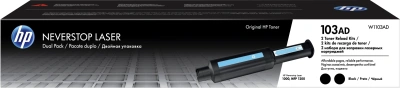 Заправочное устройство HP 103 W1103AD черный (5000стр.) x2упак. для HP Neverstop Laser 1000a/1000w/1200a/1200w