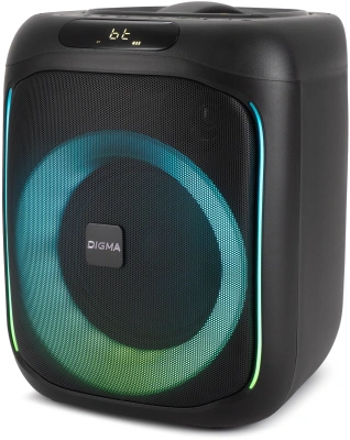 Минисистема Digma D-MC1700 черный 30Вт FM USB BT micro SD