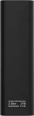 Накопитель SSD Netac USB-C 2TB NT01ZSLIM-002T-32BK Z Slim черный