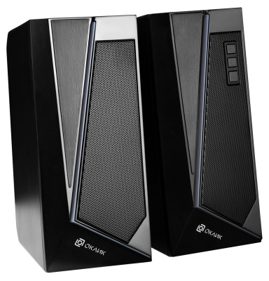 Колонки Оклик OK-125 2.0 черный 6Вт