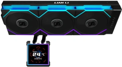 Система водяного охлаждения Lian-Li HydroShift II LCD-S 360TL ARGB Soc-AM5/AM4/1700/1851 черный 4-pin 33dB Al LCD Ret (G89.GHS2LCDS36TB.R0)