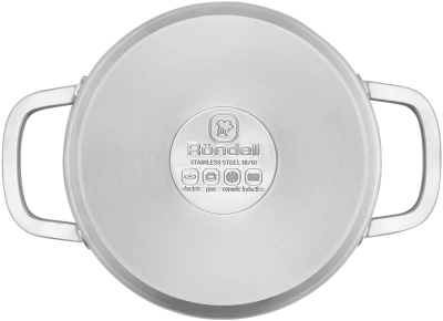 Кастрюля Rondell Modern RDS-1748 4.8л. d=24см (с крышкой) стальной