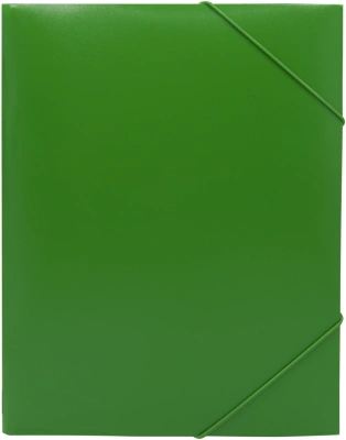 Папка на резинке Silwerhof SE-PR04GRN A4 пластик 0.5мм кор.15мм зеленый