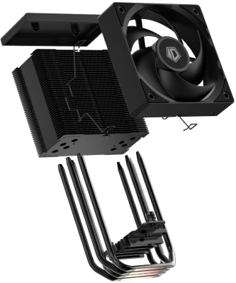 Устройство охлаждения(кулер) ID-Cooling SE-904-XT Soc-AM5/AM4/1200/1700/1851 черный 4-pin 14-29.1dB Al+Cu 180W 430gr Ret (SE-904-XT BLACK)