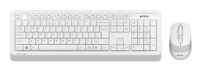 Клавиатура + мышь A4Tech Fstyler FG1010S клав:белый/серый мышь:белый/серый USB беспроводная Multimedia (FG1010S WHITE)