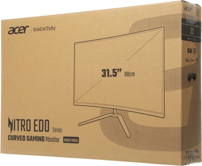 Монитор Acer 31.5" Nitro ED320QUS3bmiipx черный VA LED 16:9 HDMI M/M матовая 250cd 178гр/178гр 2560x1440 180Hz FreeSync DP Quad 2K (1440p) 4.3кг