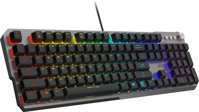 Клавиатура MSI Strike 600 V2 механическая черный USB Multimedia for gamer LED (S11-04RU261-CLA) кабель 1.8м