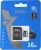 Флеш карта microSDHC 16GB Netac NT02P500STN-016G-R P500 + adapter Флеш карта microSDHC 16GB Netac NT02P500STN-016G-R P500 + adapter