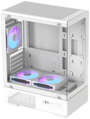Корпус Formula Crystal Z1CM Plus AR v2 белый без БП mATX 2x120mm 1xUSB2.0 1xUSB3.0 audio bott PSU