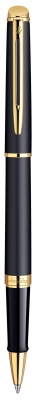 Ручка роллер Waterman Hemisphere (S0920750) Matte Black GT F черн. черн. подар.кор.