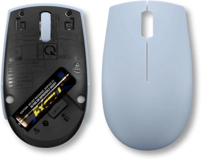 Мышь Lenovo 300 Wireless Compact светло-голубой оптическая 1000dpi беспров. USB 2but (GY51L15679)
