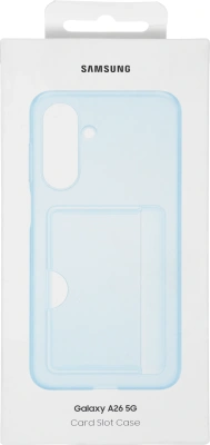 Чехол (клип-кейс) Samsung для Samsung Galaxy A26 Card Slot Case A26 голубой (EF-OA266TLEGRU)