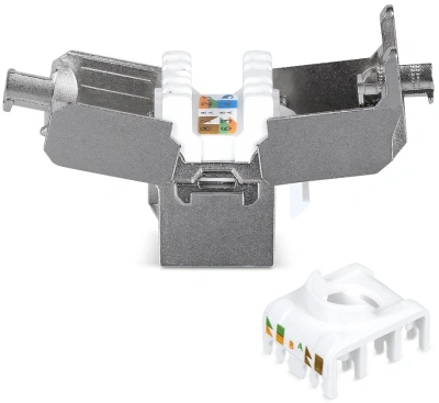 Модуль Cabeus KJ-RJ45-CAT.5E-SH-180-TOOLLESS информ. Keystone RJ45 кат.5E бронз.