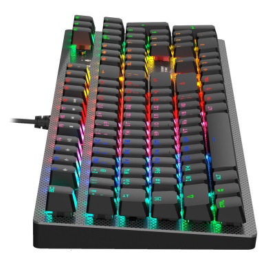 Клавиатура A4Tech B810R NetBee механическая черный USB for gamer LED (B810R (NETBEE)) кабель 1.8м
