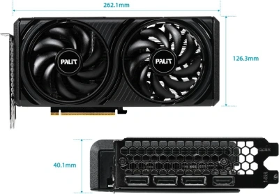 Видеокарта Palit PCI-E 5.0 PA-RTX5060 INFINITY 2 OC V1 NVIDIA GeForce RTX 5060 8Gb 128bit GDDR7 2280/28000 HDMIx1 DPx3 HDCP Ret