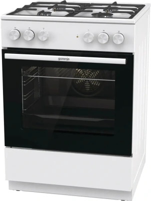 Плита Комбинированная Gorenje GK6A40WFFM белый (без крышки) реш.чугун