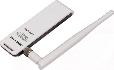 Сетевой адаптер Wi-Fi TP-Link TL-WN722N N150 USB 2.0 (ант.внеш.съем) 1ант.