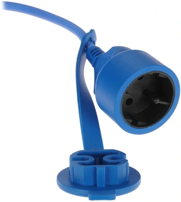 Сетевой удлинитель Powercube PC-2F-R-10(IP) 10м (1 розетка) синий (коробка)