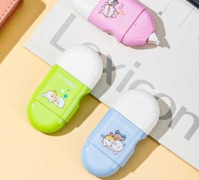 Лента коррект. Deli EH353 8мх5мм ассорти корпус белый блистер