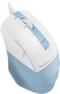 Мышь A4Tech Fstyler FM45S Air голубой/белый оптическая 2400dpi silent USB 7but (FM45S AIR USB (LCY BLUE))