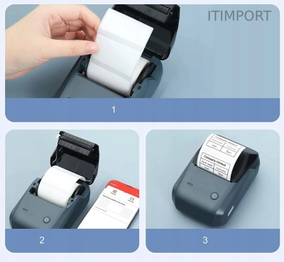 Термопринтер Niimbot B1 Pro (1747727) 300dpi 40мм/с/USB/BT для печ.этик. голубой