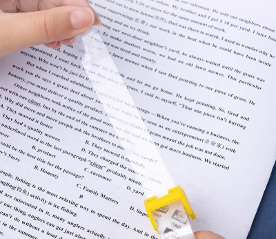 Клейкая лента канцелярская Deli EA696 прозрачная шир.18мм дл.27м 38мкр блистер (упак.:2шт) в комп.:диспенсер для клейкой ленты