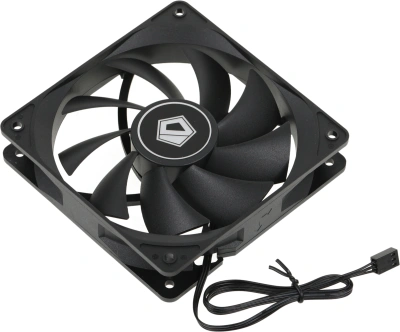 Вентилятор для корпуса ID-Cooling FL-12025K 120х120x25 черный 3-pin 21дБ Ret