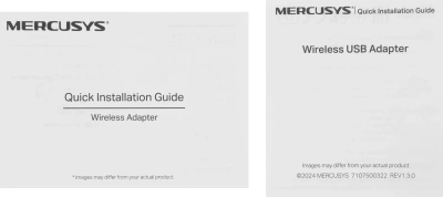 Сетевой адаптер Wi-Fi Mercusys MA14N AX300 USB 2.0 (ант.внутр.) 1ант.