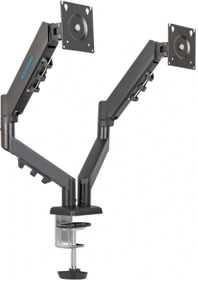 Кронштейн для мониторов Kromax OFFICE-14 черный 15"-32" макс.20кг настольный поворот и наклон