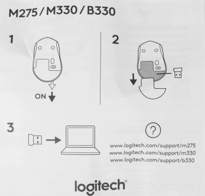 Мышь Logitech M330 Silent Plus синий оптическая 1000dpi silent беспров. USB 2but (910-004925)
