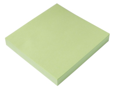 Блок самоклеящийся бумажный Silwerhof 682156-06 76x76мм 100лист. 75г/м2 пастель зеленый