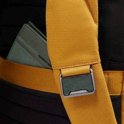 Рюкзак мужской Piquadro Lyss CA6928S143BM/G желтый полиэстер/натур.кожа