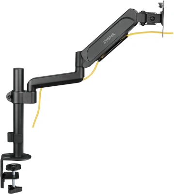 Кронштейн для мониторов ЖК Digma D-MM201 черный 17"-32" макс.9кг крепление к столешнице поворот и наклон