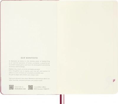 Блокнот Moleskine LIMITED EDITION САКУРА LESU09QP062 Large 130х210мм обложка текстиль 176стр. нелинованный твердая обложка розовый 2026